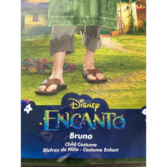 Disguise Disney Encanto Bruno Costume Boys Size S 4-6 Hooded Outfit Movie - Picture 4 of 14